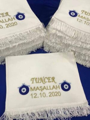 Sünnet Havlusu, İsim Nakışlı 30x50