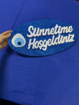 Sünnetime Hoşgeldiniz Oval Strafor, Sünnet Süsü