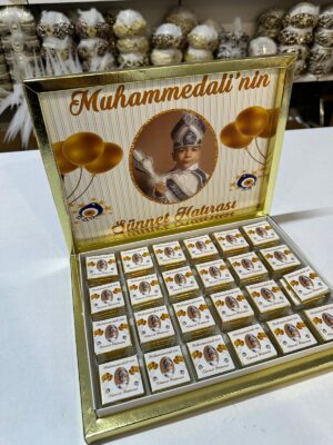 Sünnet Çikolatası, İsim Etiket Baskılı, 72'li