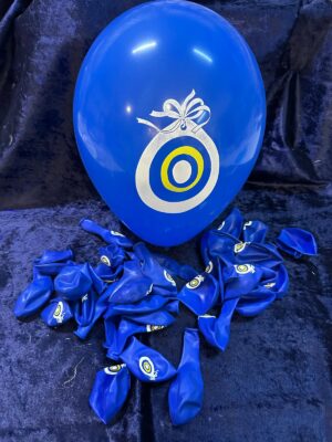 Balon, Nazar Boncuklu, Saks Mavi 100'lü