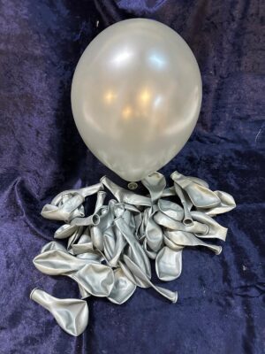 Balon, Metalik, Gümüş 100'lü