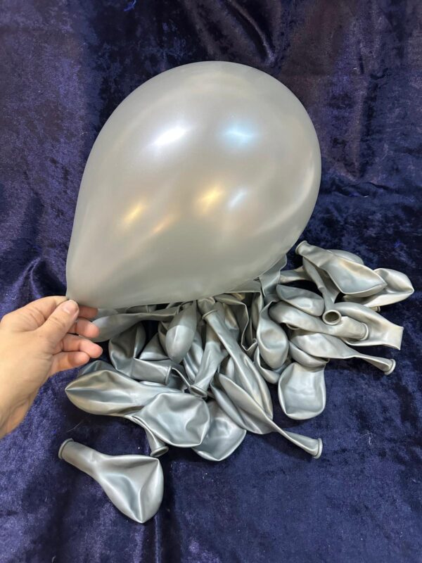 Balon, Metalik, Gümüş 20'li