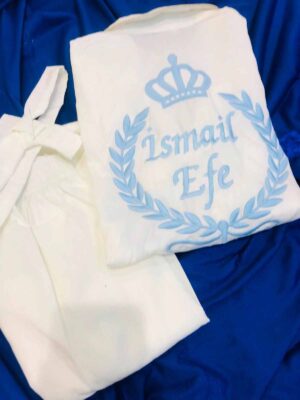Sünnet Pijaması, Taçlı, Çelenkli, İsim Nakışlı